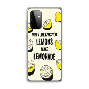 CaseCompany Lemonade: Samsung Galaxy A72 Transparant Hoesje