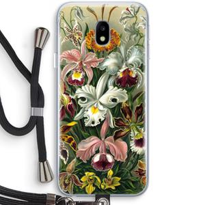 CaseCompany Haeckel Orchidae: Samsung Galaxy J3 (2017) Transparant Hoesje met koord