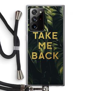 CaseCompany Take me back: Samsung Galaxy Note 20 Ultra / Note 20 Ultra 5G Transparant Hoesje met koord