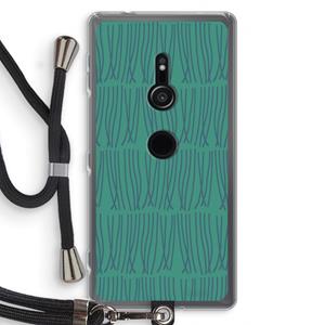 CaseCompany Swirls: Sony Xperia XZ2 Transparant Hoesje met koord