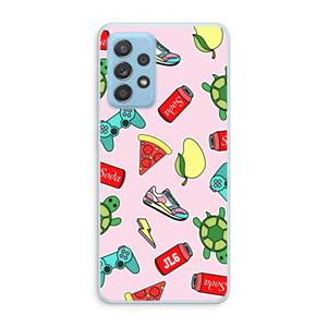 CaseCompany Things Jamie Loves: Samsung Galaxy A73 Transparant Hoesje