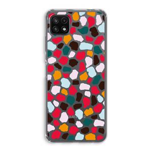 CaseCompany Colored Giraffe: Samsung Galaxy A22 5G Transparant Hoesje