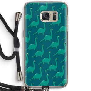 CaseCompany Diplodocus: Samsung Galaxy S7 Transparant Hoesje met koord