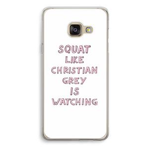 CaseCompany Christian Grey: Samsung Galaxy A3 (2016) Transparant Hoesje