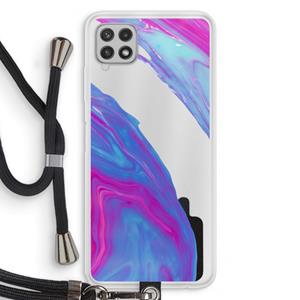 CaseCompany Zweverige regenboog: Samsung Galaxy A22 4G Transparant Hoesje met koord