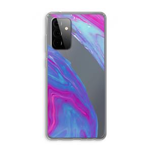 CaseCompany Zweverige regenboog: Samsung Galaxy A72 Transparant Hoesje