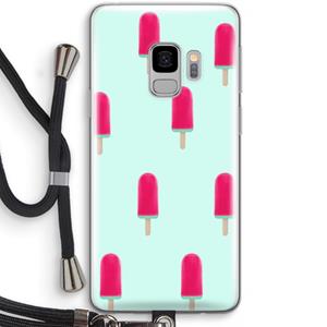 CaseCompany Waterijsje: Samsung Galaxy S9 Transparant Hoesje met koord