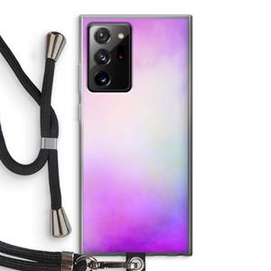 CaseCompany Clouds pastel: Samsung Galaxy Note 20 Ultra / Note 20 Ultra 5G Transparant Hoesje met koord