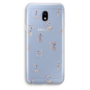 CaseCompany Dancing #3: Samsung Galaxy J3 (2017) Transparant Hoesje