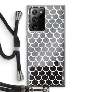 CaseCompany Dakpannetjes: Samsung Galaxy Note 20 Ultra / Note 20 Ultra 5G Transparant Hoesje met koord