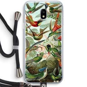 CaseCompany Haeckel Trochilidae: Samsung Galaxy J3 (2017) Transparant Hoesje met koord