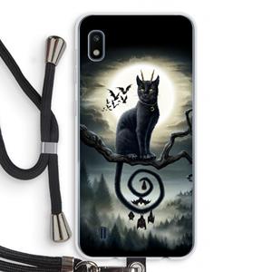 CaseCompany Moonlight Companions: Samsung Galaxy A10 Transparant Hoesje met koord