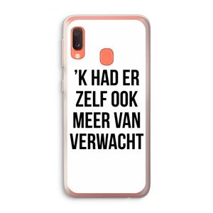 CaseCompany Meer verwacht: Samsung Galaxy A20e Transparant Hoesje