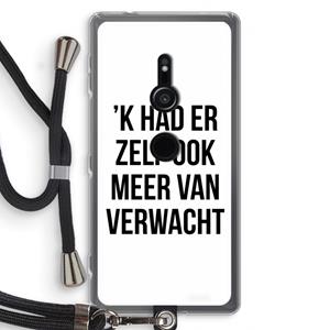 CaseCompany Meer verwacht: Sony Xperia XZ2 Transparant Hoesje met koord