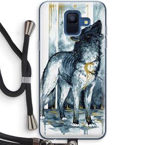 CaseCompany Bleeding Soul: Samsung Galaxy A6 (2018) Transparant Hoesje met koord
