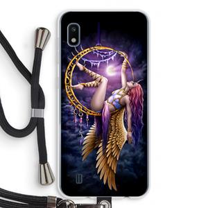 CaseCompany Aerial Angel: Samsung Galaxy A10 Transparant Hoesje met koord