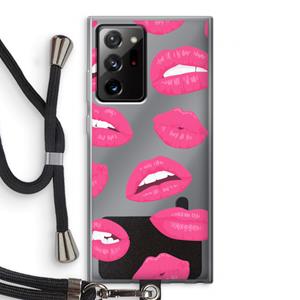 CaseCompany Bite my lip: Samsung Galaxy Note 20 Ultra / Note 20 Ultra 5G Transparant Hoesje met koord