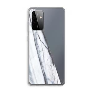 CaseCompany Gestreepte marmer: Samsung Galaxy A72 Transparant Hoesje