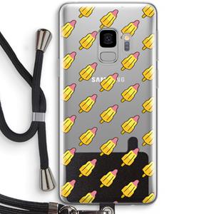 CaseCompany Waterijsjes: Samsung Galaxy S9 Transparant Hoesje met koord