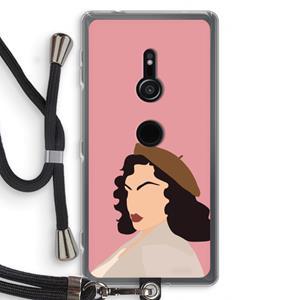 CaseCompany Confidence: Sony Xperia XZ2 Transparant Hoesje met koord
