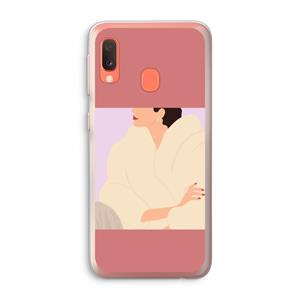 CaseCompany Cosy: Samsung Galaxy A20e Transparant Hoesje