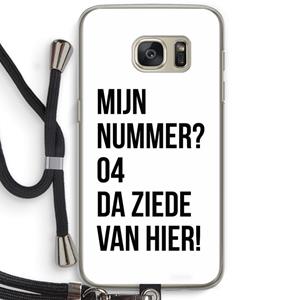 CaseCompany Da ziede van hier: Samsung Galaxy S7 Transparant Hoesje met koord
