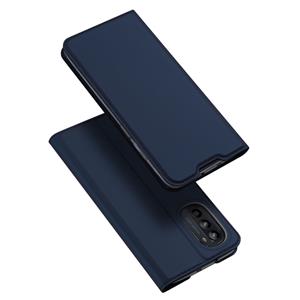 Dux Ducis Slim bookcase hoes - Motorola Moto G52 - Blauw