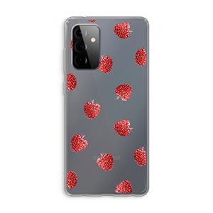 CaseCompany Framboosjes: Samsung Galaxy A72 Transparant Hoesje