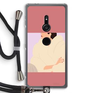 CaseCompany Cosy: Sony Xperia XZ2 Transparant Hoesje met koord
