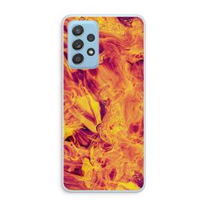 CaseCompany Eternal Fire: Samsung Galaxy A73 Transparant Hoesje