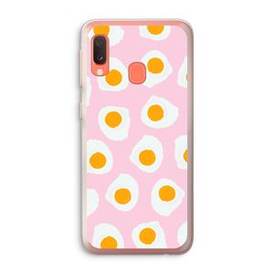 CaseCompany Dancing eggs: Samsung Galaxy A20e Transparant Hoesje