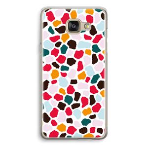 CaseCompany Colored Giraffe: Samsung Galaxy A5 (2016) Transparant Hoesje