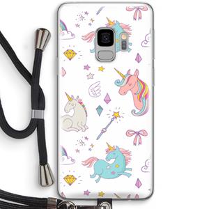 CaseCompany Fantasiewereld: Samsung Galaxy S9 Transparant Hoesje met koord