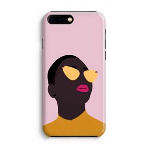 CaseCompany Yellow glasses: iPhone 8 Plus Volledig Geprint Hoesje