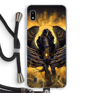 CaseCompany Pegasus: Samsung Galaxy A10 Transparant Hoesje met koord