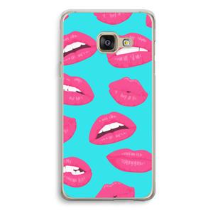 CaseCompany Bite my lip: Samsung Galaxy A3 (2016) Transparant Hoesje