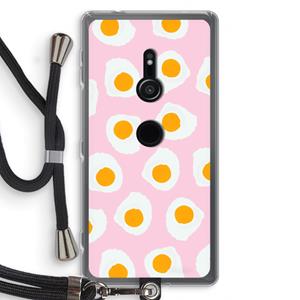 CaseCompany Dancing eggs: Sony Xperia XZ2 Transparant Hoesje met koord