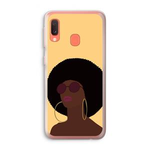 CaseCompany Golden hour: Samsung Galaxy A20e Transparant Hoesje