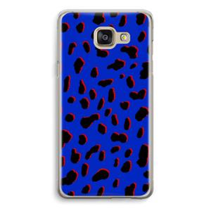 CaseCompany Blue Leopard: Samsung Galaxy A5 (2016) Transparant Hoesje