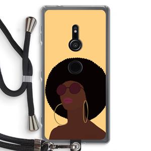 CaseCompany Golden hour: Sony Xperia XZ2 Transparant Hoesje met koord