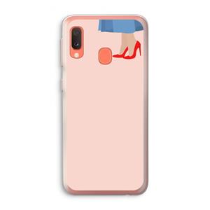 CaseCompany High heels: Samsung Galaxy A20e Transparant Hoesje