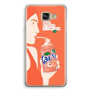 CaseCompany Peach please!: Samsung Galaxy A5 (2016) Transparant Hoesje
