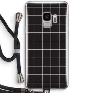 CaseCompany Rooster 2: Samsung Galaxy S9 Transparant Hoesje met koord