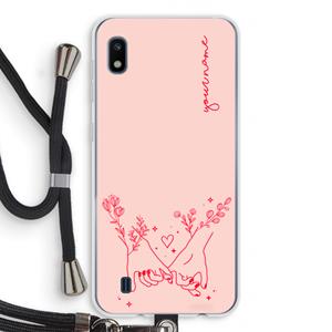 CaseCompany Best Friends: Samsung Galaxy A10 Transparant Hoesje met koord