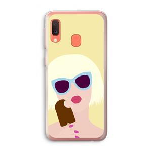 CaseCompany Ice cream: Samsung Galaxy A20e Transparant Hoesje