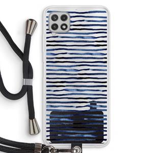 CaseCompany Verrassende lijnen: Samsung Galaxy A22 4G Transparant Hoesje met koord