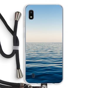 CaseCompany Water horizon: Samsung Galaxy A10 Transparant Hoesje met koord