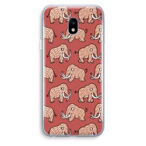 CaseCompany Mammoet: Samsung Galaxy J3 (2017) Transparant Hoesje