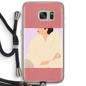 CaseCompany Cosy: Samsung Galaxy S7 Transparant Hoesje met koord