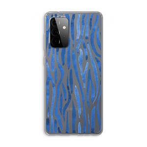 CaseCompany Blauwe nerven: Samsung Galaxy A72 Transparant Hoesje
